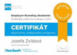 Certifikát EB akademie